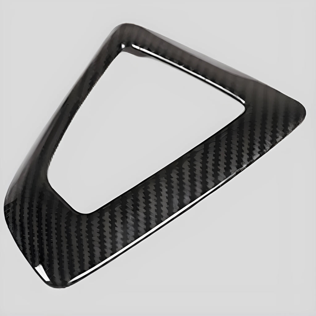 BMW gear shift base frame in carbon fibre pattern titanium colour for 1 2 3 4 Series