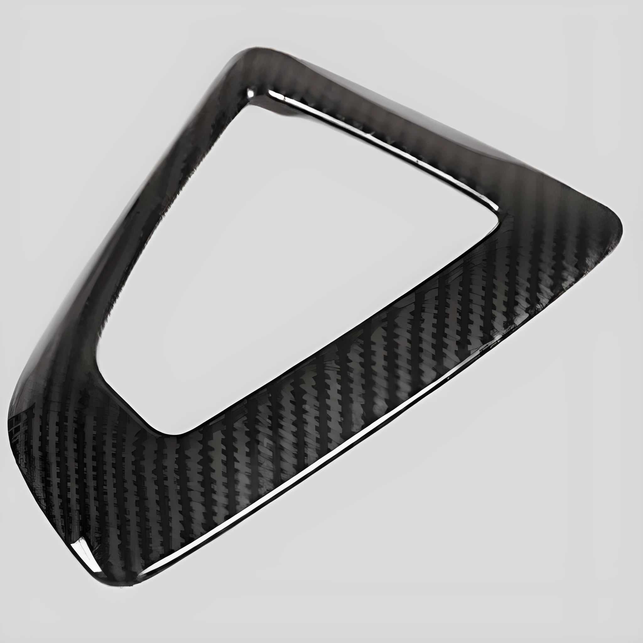 BMW gear shift base frame in carbon fibre pattern titanium colour for 1 2 3 4 Series