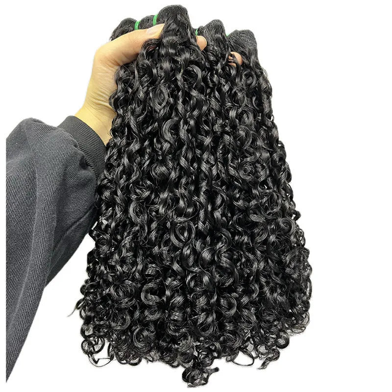 Front lace wig made of real human hair in pissy 06 colour, showing natural style and transparent lace front.