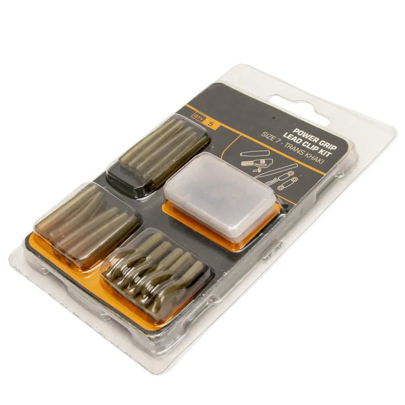 European carp fishing accessory set with 30 pieces including anti-winding tubes and threaded hoses