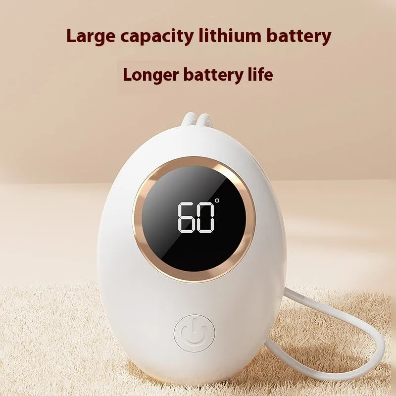 USB digital display hand warmer power bank in pink colour with aluminium heating technology