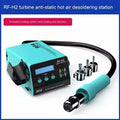 RF4H2 digital display hot air gun with three nozzles for electronics repair
