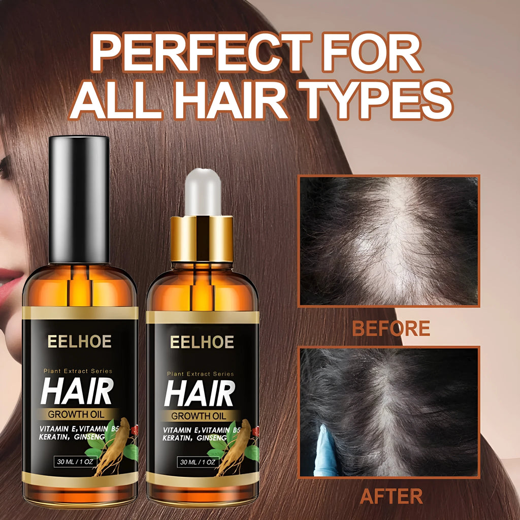 EELHOE herb hair care essential oil bottle, anti-hair loss and nourishing treatment