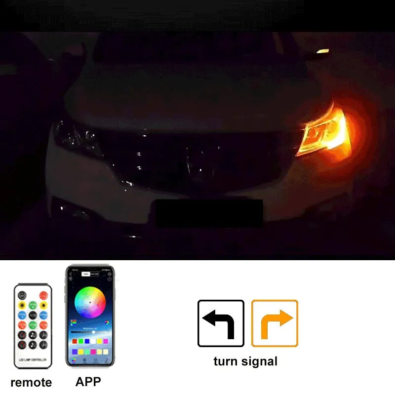 PVC and LED automotive light strip for GM car engine cover installation in various lengths and colours.