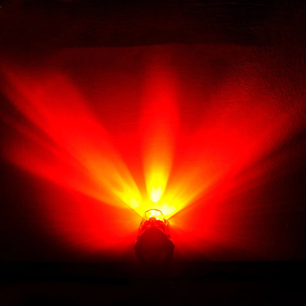 Bicycle tail light with 3 LED lamp beads, 3 modes, IPX-4 waterproof, 62x43x38mm, black plastic housing