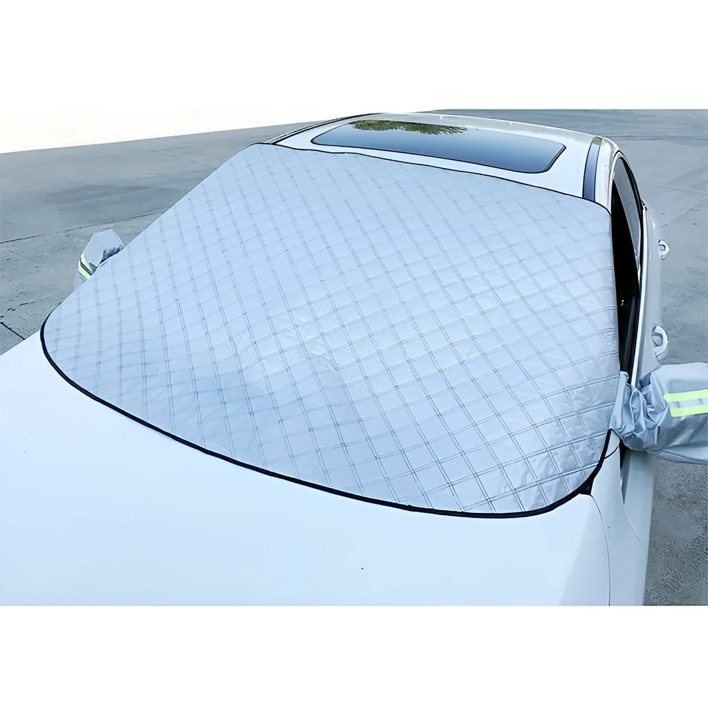Thickened frost sun visor for GM cars with magnetic attachment and aluminium foil construction