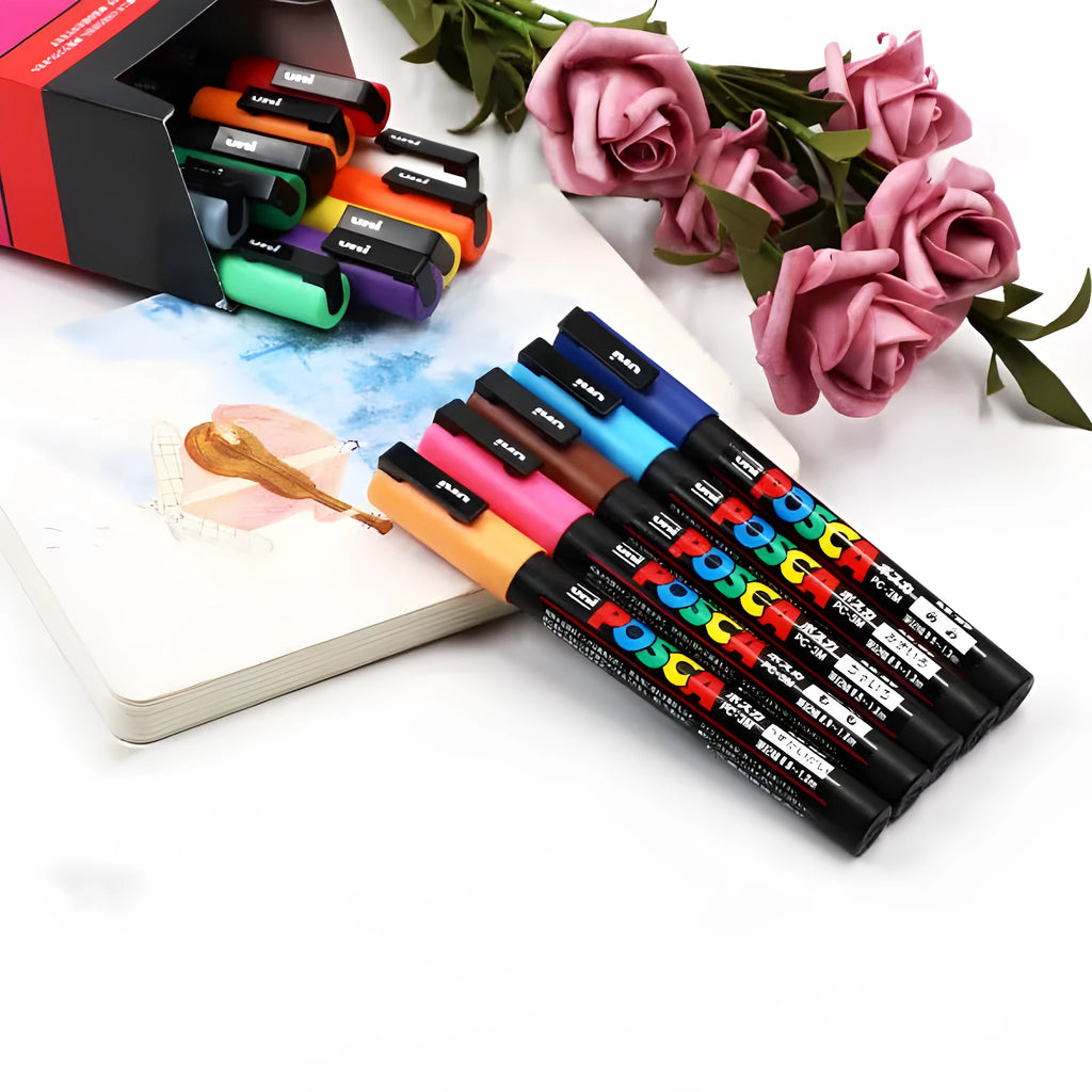 Doodle advertising pen with 0.9mm acrylic nib in multiple colour set options