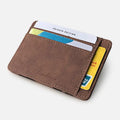 Korean-style matte leather magic wallet coin purse in horizontal square 10x7.5cm design