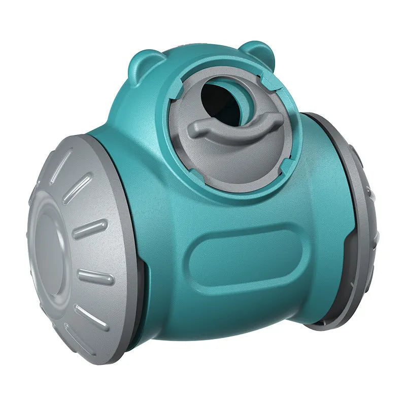 Plastic pet toys for dogs and cats in multiple colours including food leakage and tumbler designs