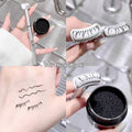 Double-headed waterproof eyeliner in thick black and brown with quick-drying two-in-one design