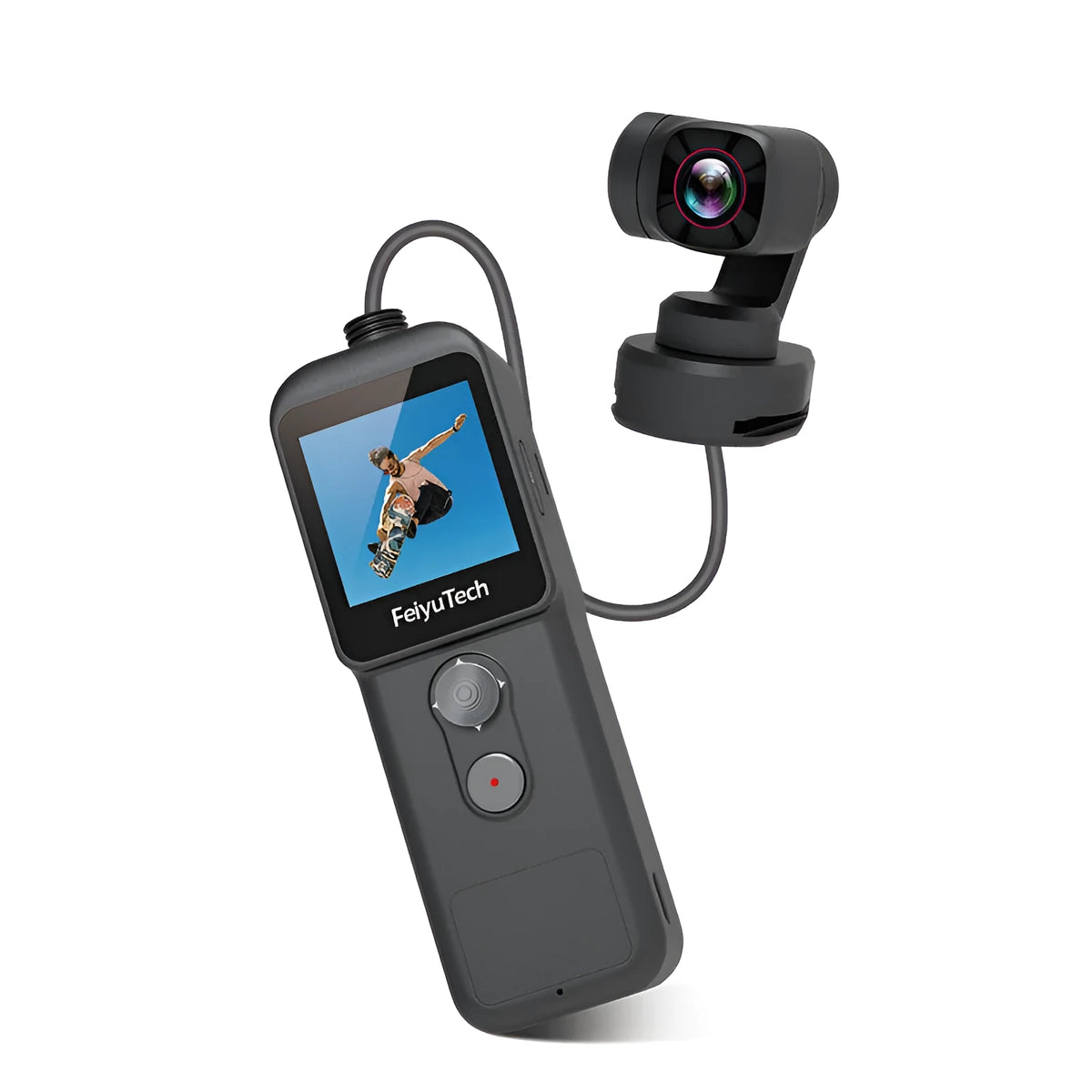 Feiyu Pocket2S pocket gimbal camera with magnetic base, 4K HD video, 179g weight, aviation aluminium alloy