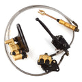 Gold off-road motorcycle brake pump set front and rear disc brake oil pump