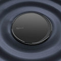 Kuulaa KL-CD16 black wireless disc charger for mobile phones with status indicator light