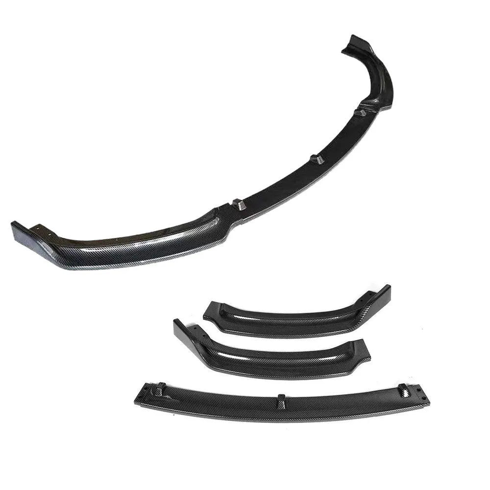 Bright black polypropylene front bumper lip spoiler for BMW 3 Series F30 F35