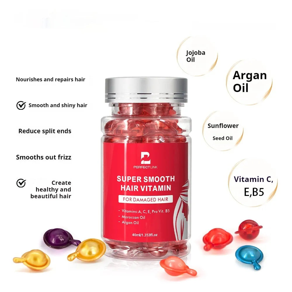 40ml hair care essential oil bottle with vitamin nuts formula for frizzy hair treatment