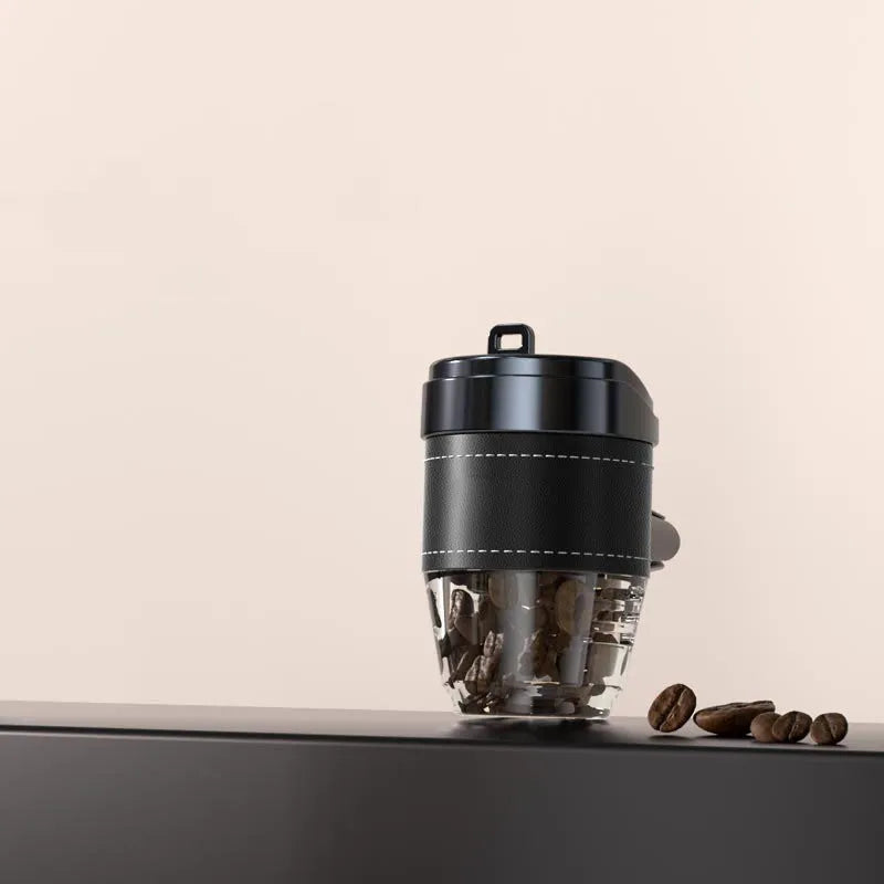 Coffee cup-shaped car air freshener with coffee beans fragrance for odour removal