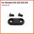 Black aluminium riser fixing latch for Ninebot ES electric scooter with two mounting screws