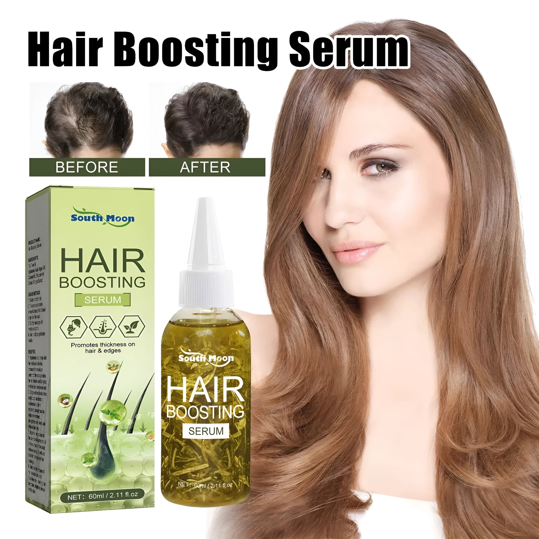 60ml anti-hair fall repair hair oil bottle for dry, damaged hair tails and split ends