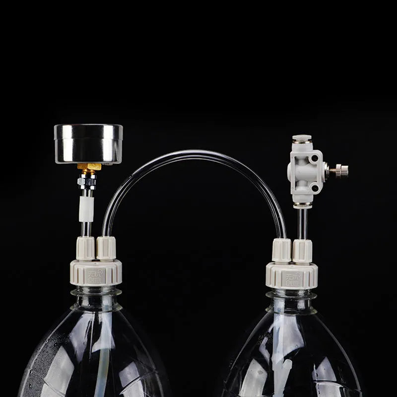 New fish tank carbon dioxide generator with needle valve and pressure gauge for aquarium plant use