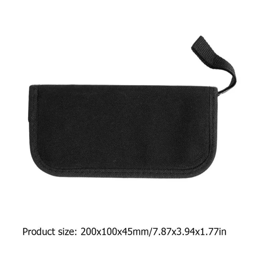 Black guitar repair tool kit case for instrument maintenance