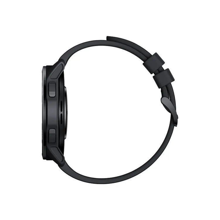 Dual band GPS smart watch with 1.43-inch touch screen display and silicone wrist strap