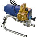 Blue electric airless spray painting machine with 110V plug, gauge, spray gun and extension rod