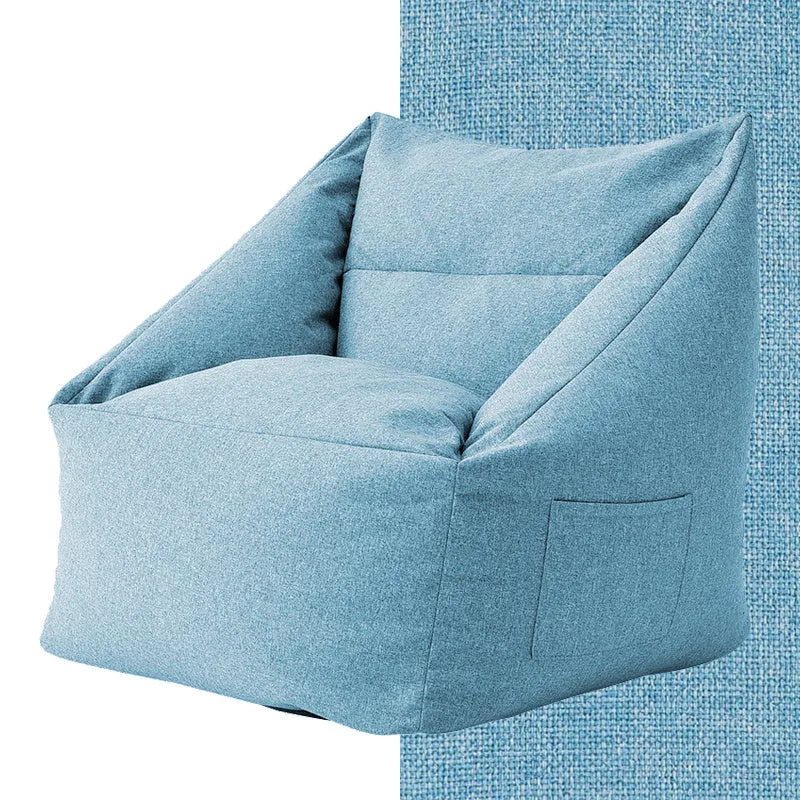Fabric bedroom lazy sofa leisure chair in mint green with compact 66x66x70cm dimensions