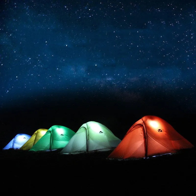 MU Gaodi New Double Qingqi 2 outdoor camping tent in moonlight white, aluminium alloy poles, waterproof 3000mm