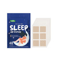 Pack of 48 sleep aid patches with valerian and chamomile extracts in transdermal sticker form