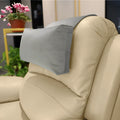 Adjustable fixed neck support car pillow in gray, 60x40x11cm, filled with PP cotton, Nordic style solid colour cushion