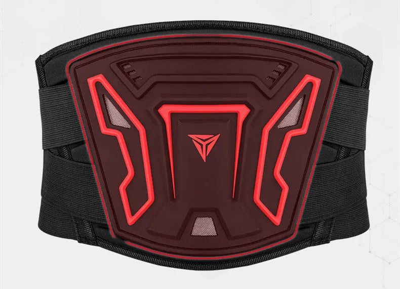 MDL1028 motorcycle waist supporter in black or red colour with PVC and polyester construction