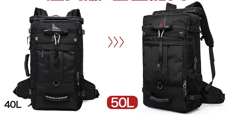 New double shoulder backpack Oxford cloth outdoor hiking large capacity 40L 50L