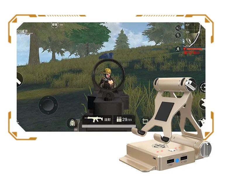 Gamesir X1 Eats the Throne mobile game controller adapter in gold or silvery finish