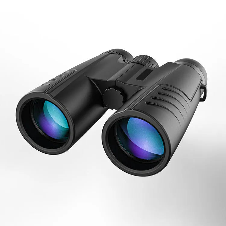 Black Cool Binoculars 12x42 with 12x magnification and 42mm objective lens for outdoor sport viewing