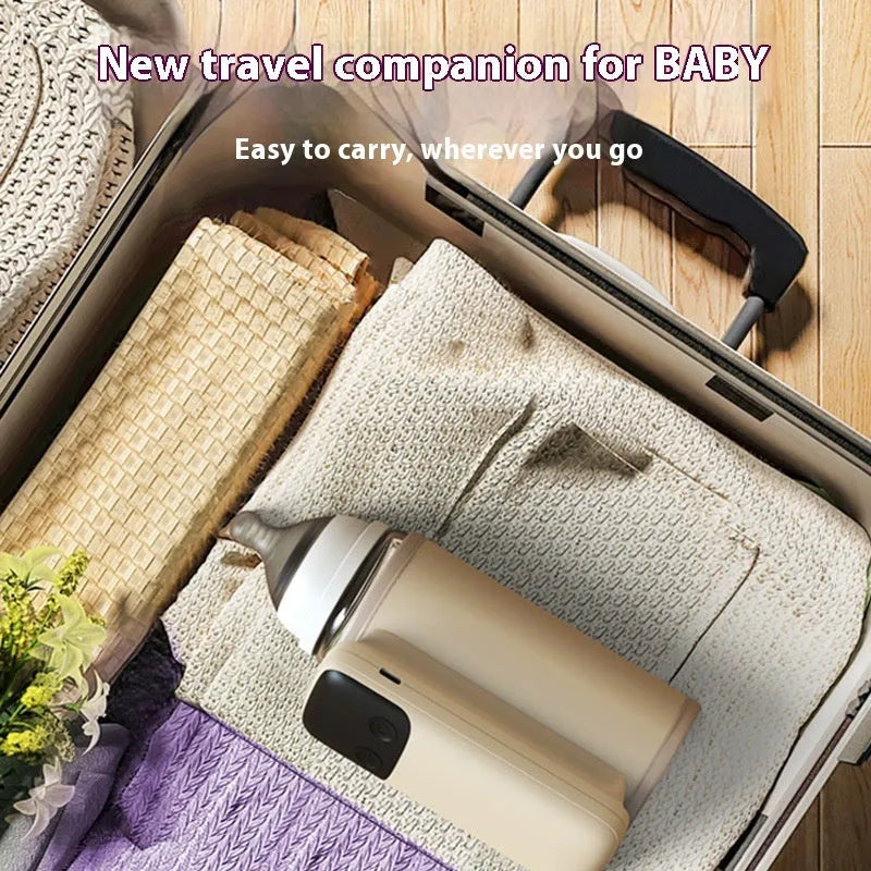 Baby bottle insulation sleeve with USB charger showing universal design for milk warming