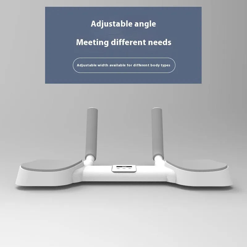 White flat support trainer with alloy aluminium frame and ABS plastic contact points for push-up exercises
