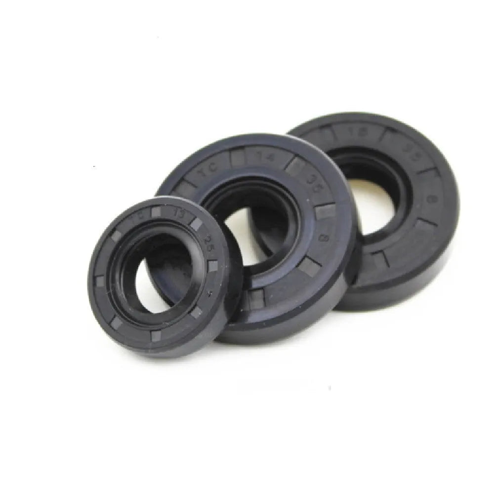 Six-piece motorcycle engine oil seal kit for Suzuki AG100 with rubber seals in various thicknesses