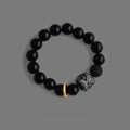 Olive green resin fashion bracelet with adjustable sizing on neutral background