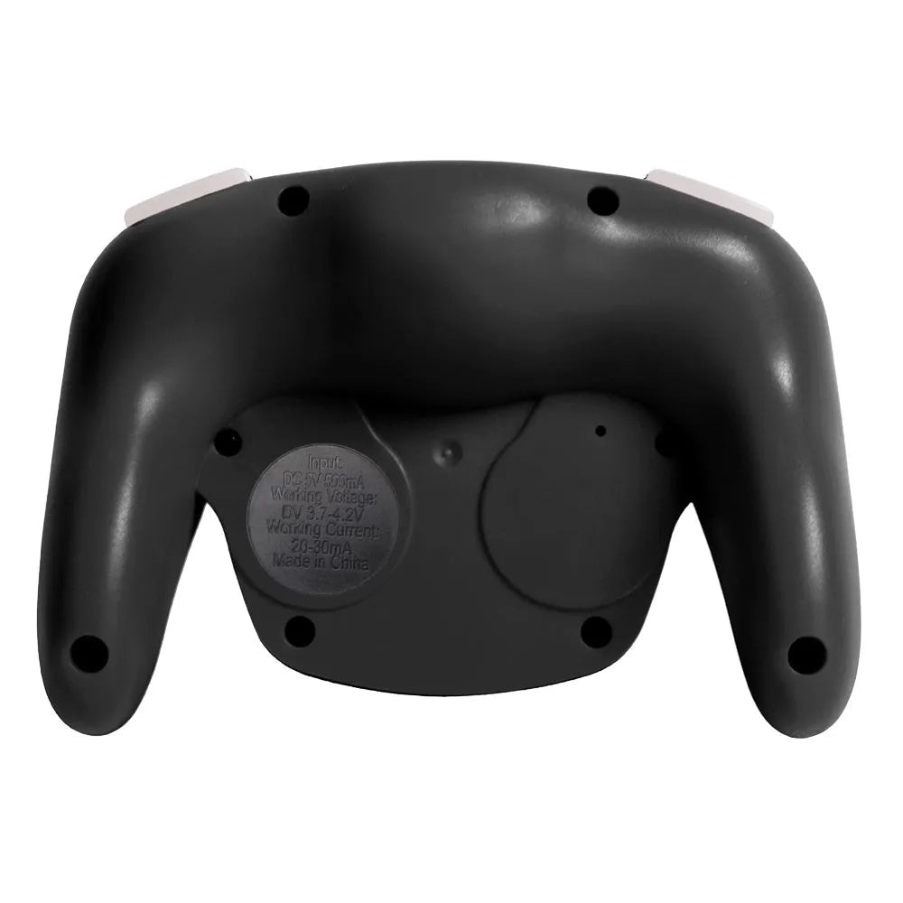 Black wireless gamepad controller with buttons, compatible with Nintendo SWITCH and Windows PCs.