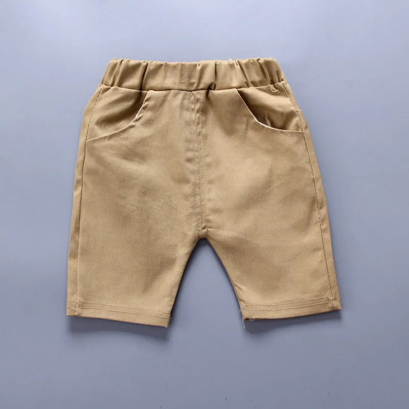 Anchor print children's cotton pullover and shorts set in multiple colours