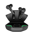 Wireless Bluetooth sports earphone in black colour with in-ear design for exercise and gaming