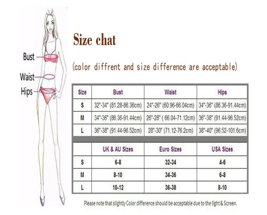 Women's deep V split bikini in nylon, available in multiple colours for summer swimwear
