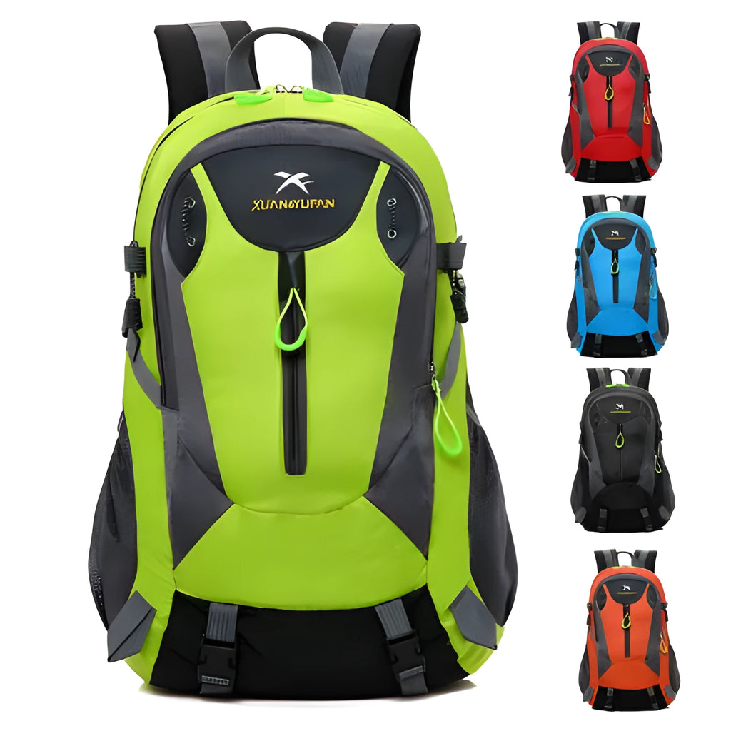Outdoor climbing bag in nylon with dimensions 31x18x52cm and internal computer compartment