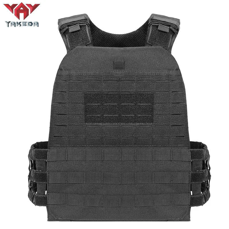 Tactical training vest in military green colour, made from 600D encryption polyester with adjustable waist straps