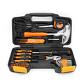 Orange 39 piece combination tool set with 45C carbon steel and chrome vanadium steel, 1.4 kg household kit