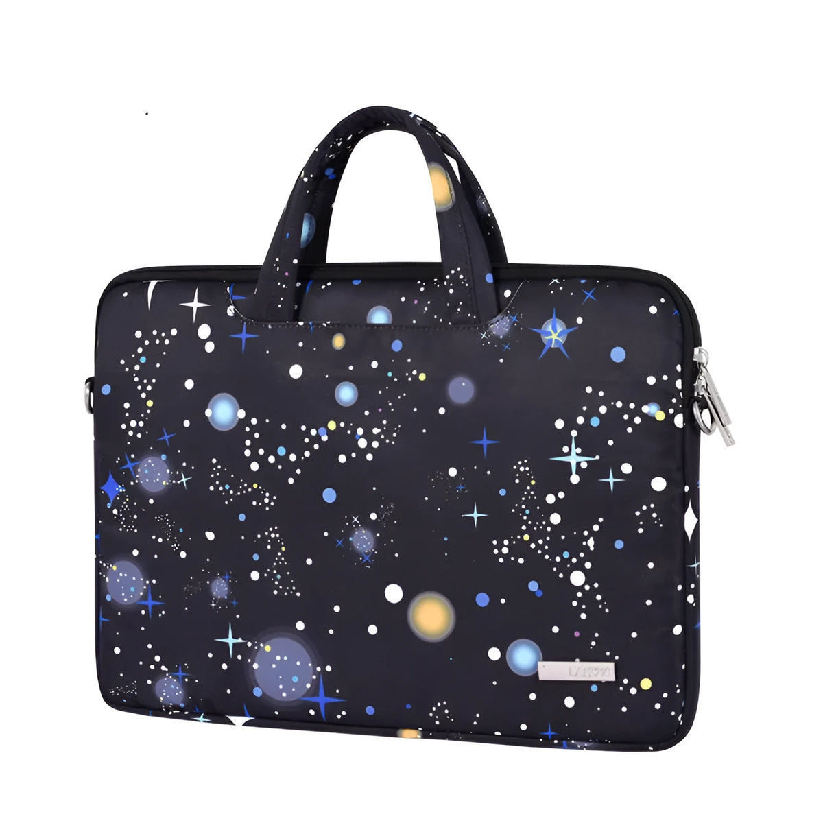 Black waterproof polyester laptop liner bag with 23mm thickness for 13, 14, and 15 inch notebooks