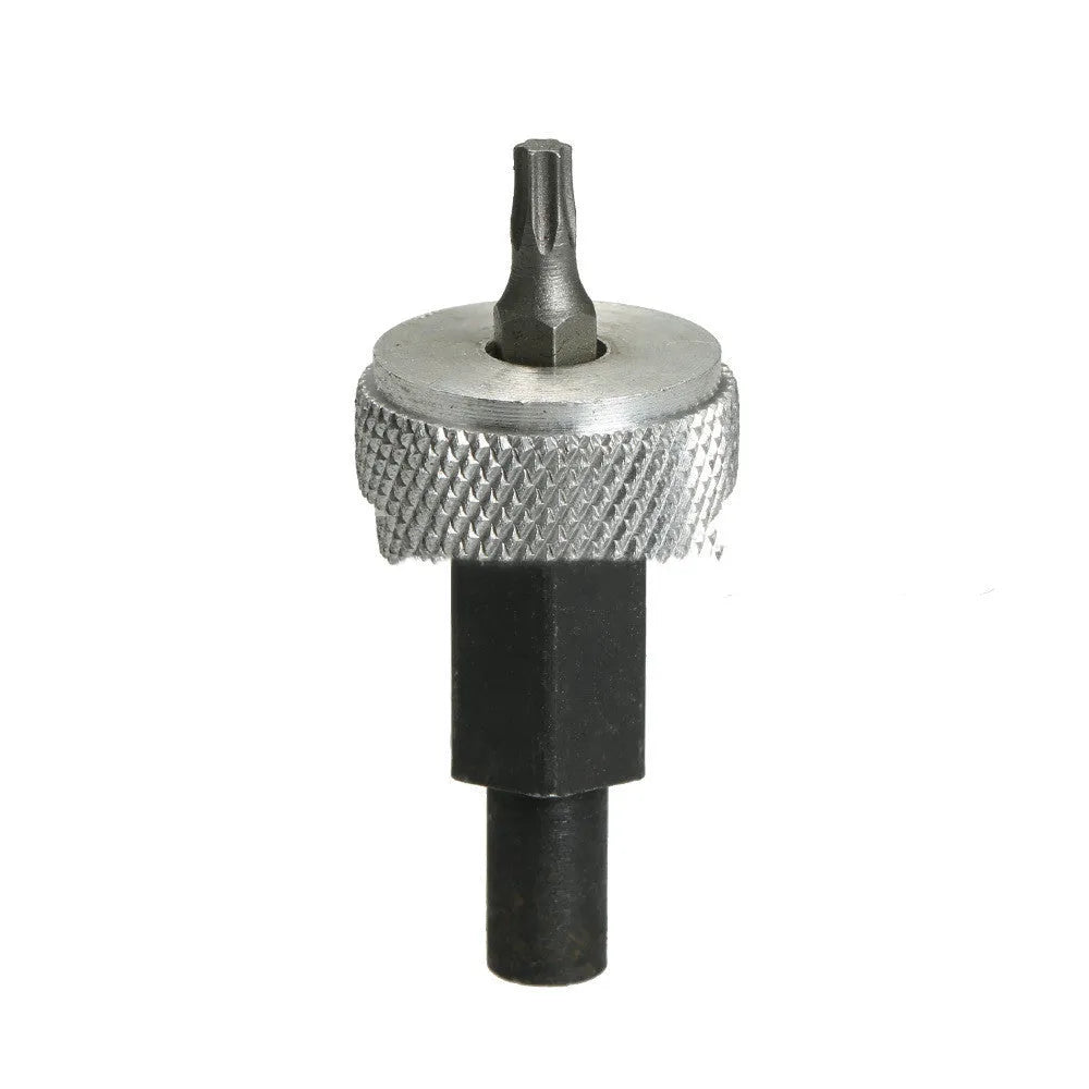 Ignition module wrench tool with knurled aluminium knobs and carbon steel construction for automotive distributor work