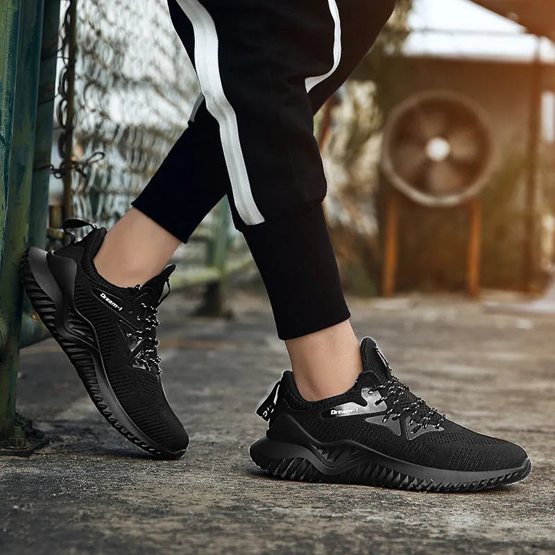 Breathable running shoes with mesh upper, MD sole, front strap, low-top design, available in five colours