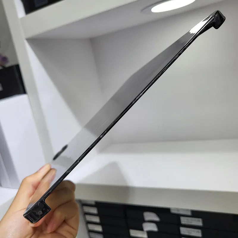 Flat carbon fibre hard protective case for Apple iPad Pro 11 tablet in a textured finish.