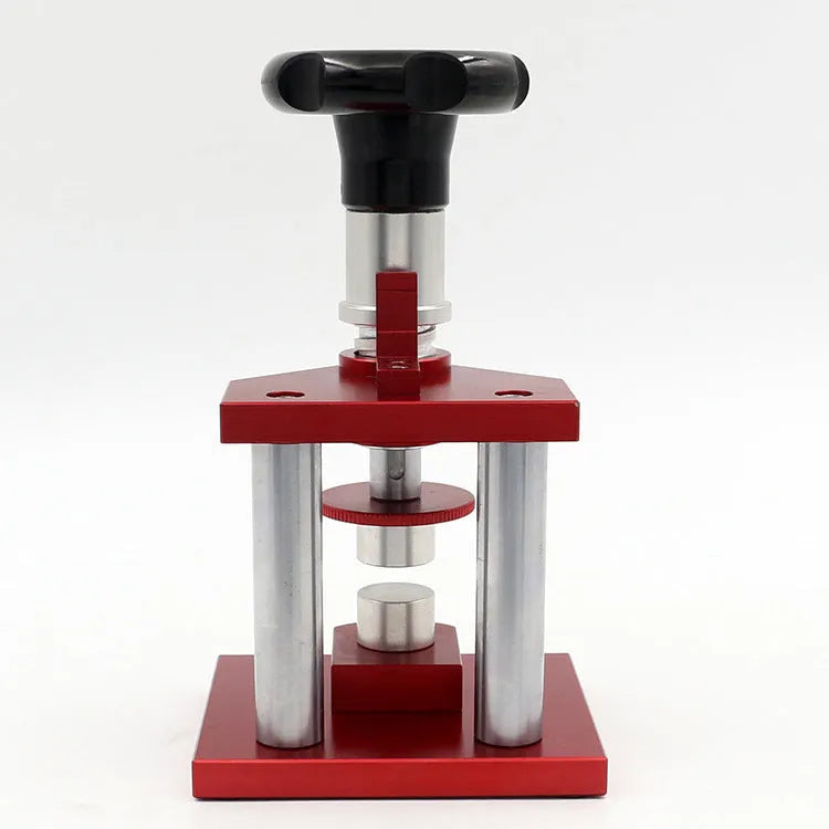 Watch spiral cap presser repair tool with set of 20 plastic moulds for back cover pressing